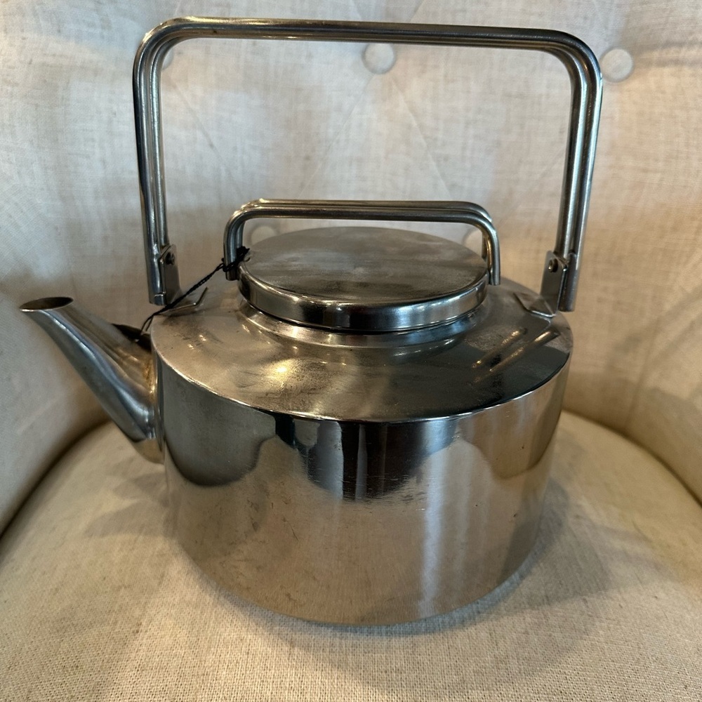 Vintage 80’s Towle National Silver Co. Teapot Stainless Steel 1983 NEW Retro - Picture 2 of 8